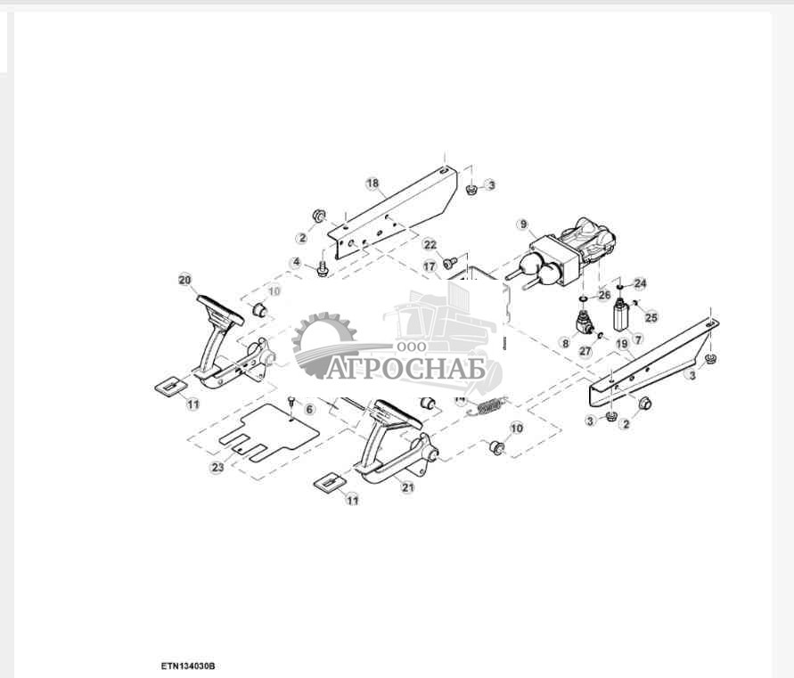 Brake Pedals Assembly W Interlock, ProDrive™ ( 23 Bar ) 